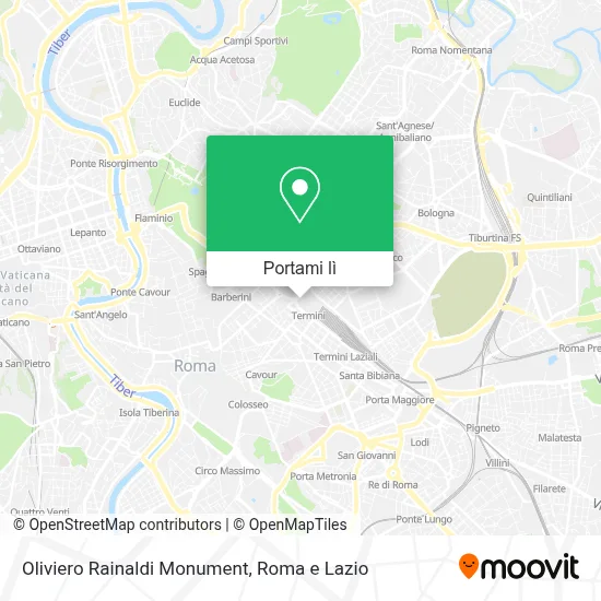 Mappa Oliviero Rainaldi Monument