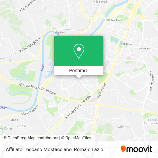 Mappa Affiliato Toscano Mostacciano