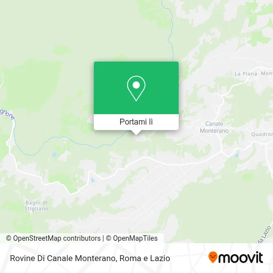 Mappa Rovine Di Canale Monterano