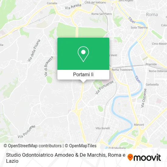 Mappa Studio Odontoiatrico Amodeo & De Marchis
