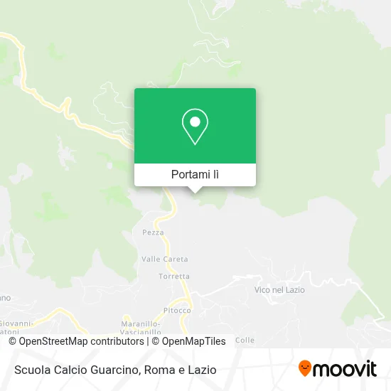 Mappa Scuola Calcio Guarcino