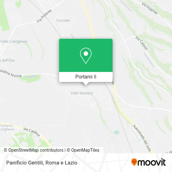 Mappa Panificio Gentili