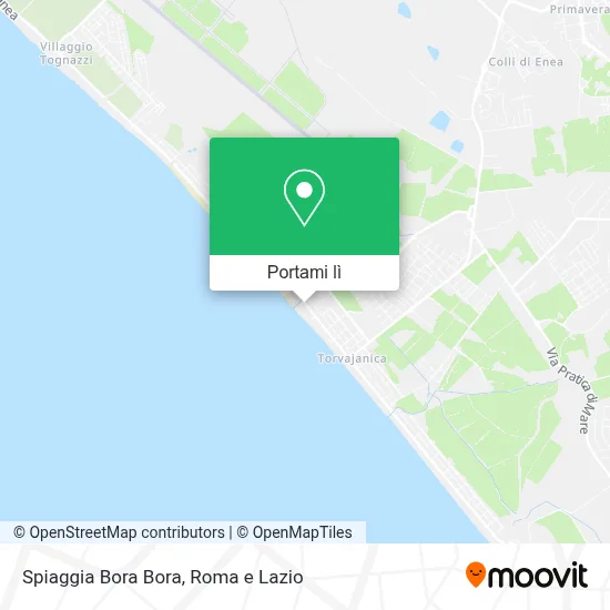 Mappa Spiaggia Bora Bora