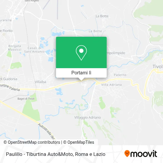 Mappa Paulillo - Tiburtina Auto&Moto