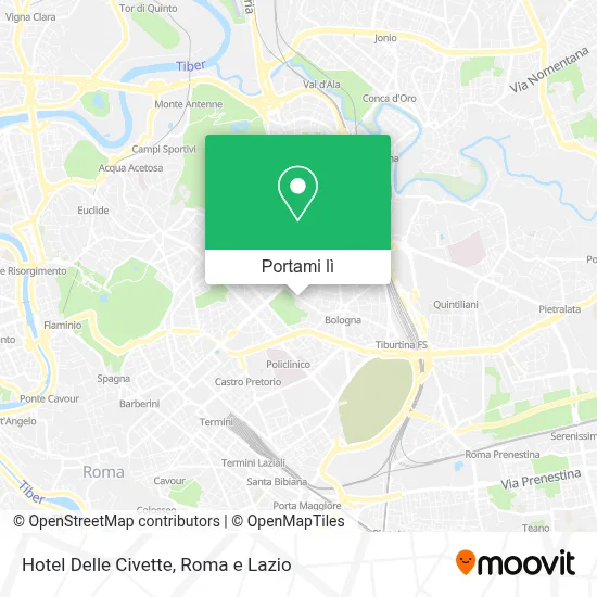 Mappa Hotel Delle Civette