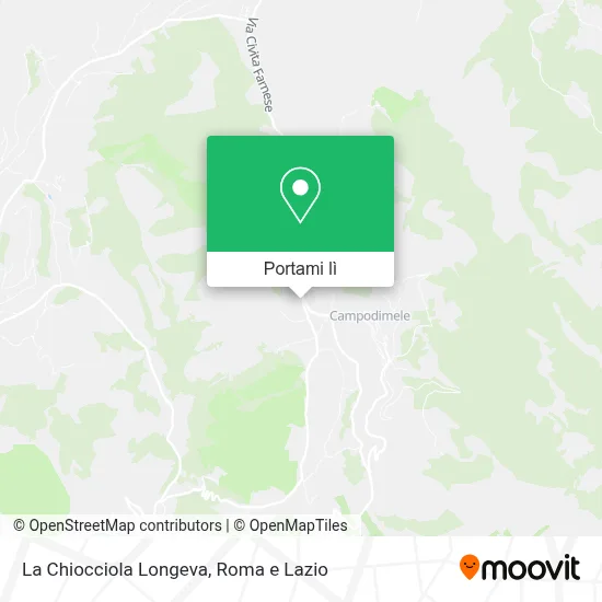 Mappa La Chiocciola Longeva