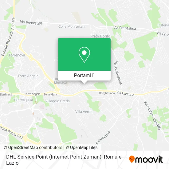 Mappa DHL Service Point (Internet Point Zaman)