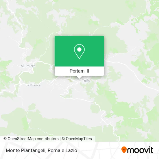 Mappa Monte Piantangeli