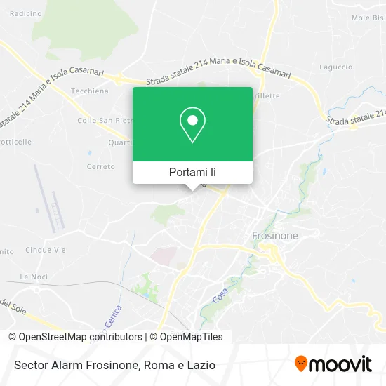 Mappa Sector Alarm Frosinone