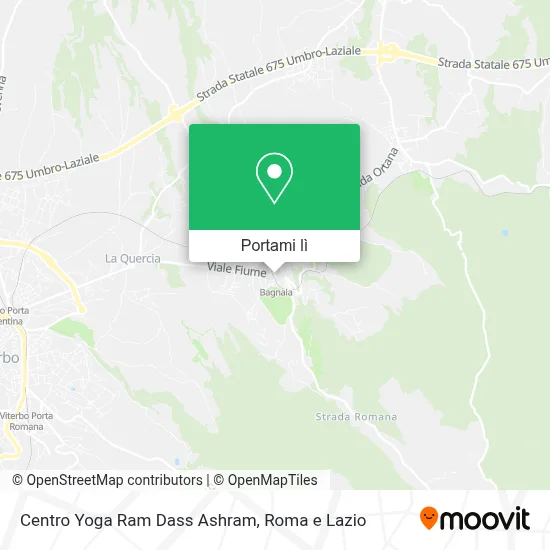 Mappa Centro Yoga Ram Dass Ashram
