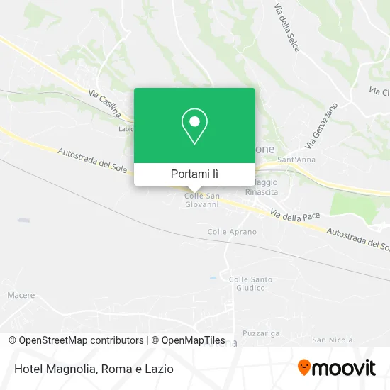 Mappa Hotel Magnolia