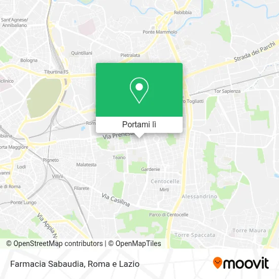 Mappa Farmacia Sabaudia