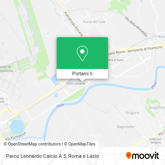 Mappa Parco Leonardo Calcio A 5