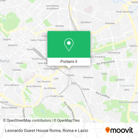 Mappa Leonardo Guest House Roma
