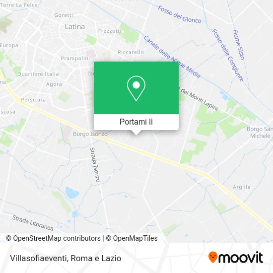 Mappa Villasofiaeventi