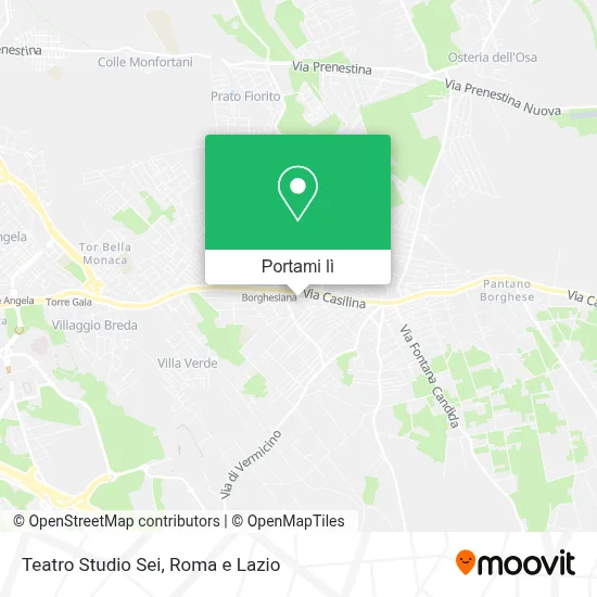 Mappa Teatro Studio Sei