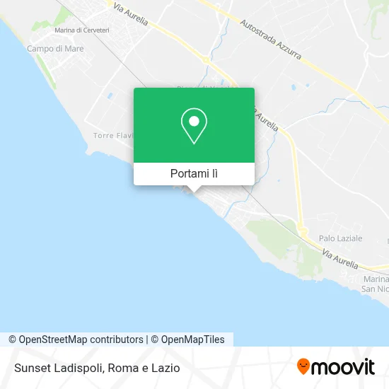 Mappa Sunset Ladispoli