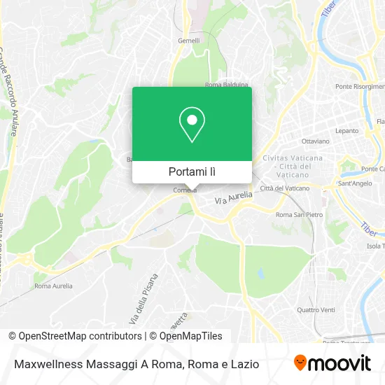 Mappa Maxwellness Massaggi A Roma