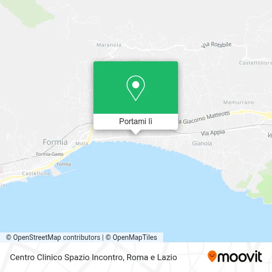 Mappa Centro Clinico Spazio Incontro