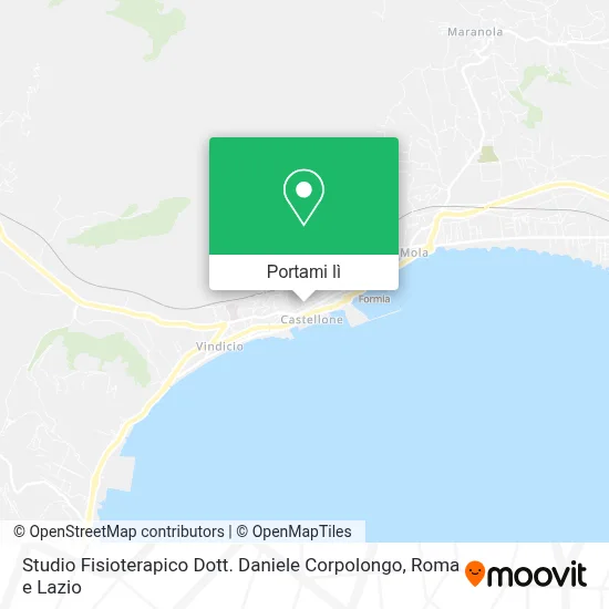 Mappa Studio Fisioterapico Dott. Daniele Corpolongo