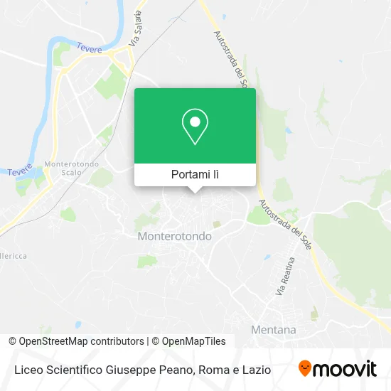 Mappa Liceo Scientifico Giuseppe Peano