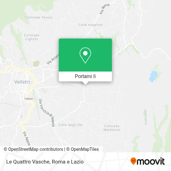 Mappa Le Quattro Vasche