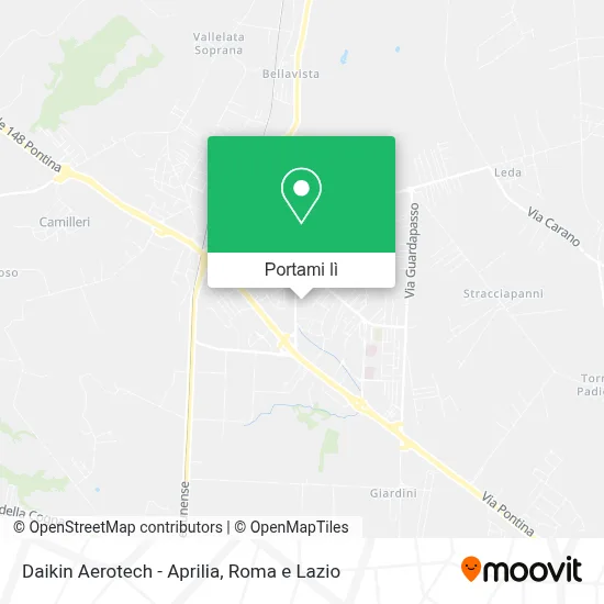 Mappa Daikin Aerotech - Aprilia