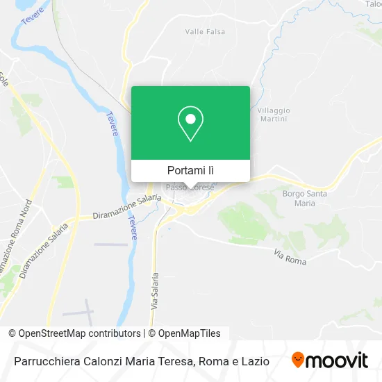 Mappa Parrucchiera Calonzi Maria Teresa