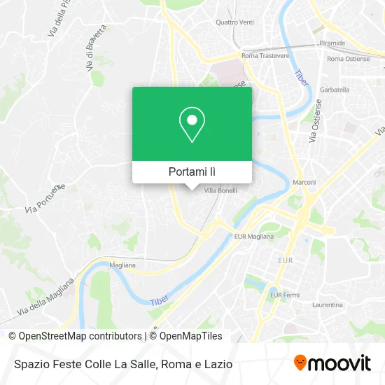 Mappa Spazio Feste Colle La Salle