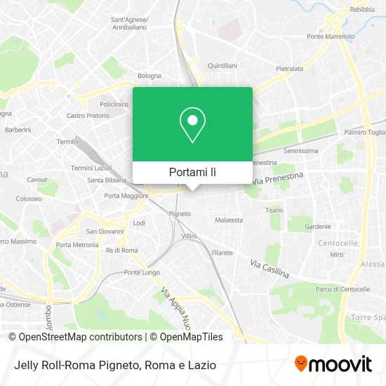 Mappa Jelly Roll-Roma Pigneto