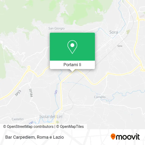 Mappa Bar Carpediem