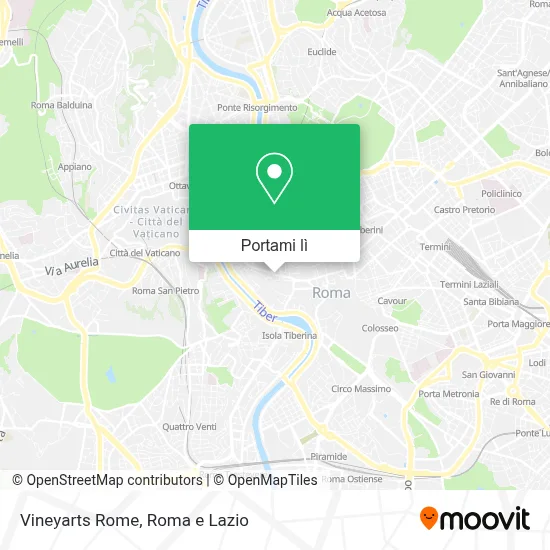 Mappa Vineyarts Rome