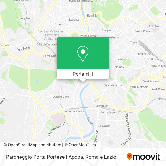 Mappa Parcheggio Porta Portese | Apcoa
