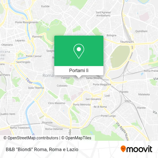 Mappa B&B "Biondi" Roma