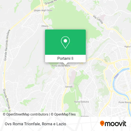 Mappa Ovs Roma Trionfale
