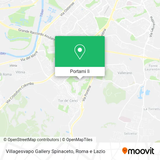 Mappa Villagesvapo Gallery Spinaceto