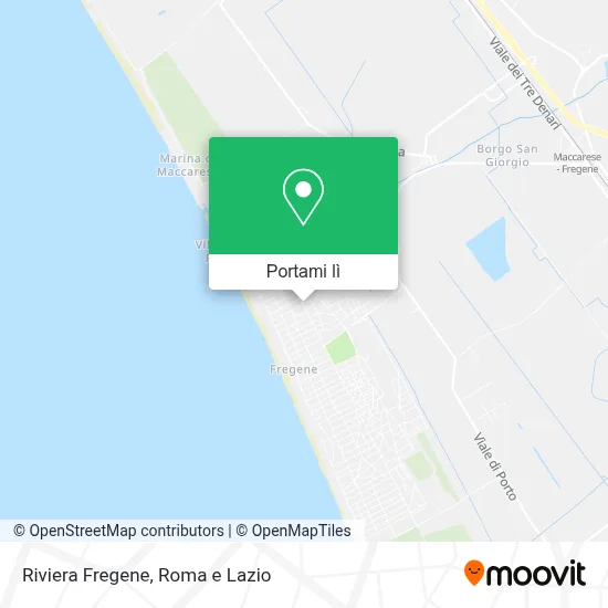 Mappa Riviera Fregene