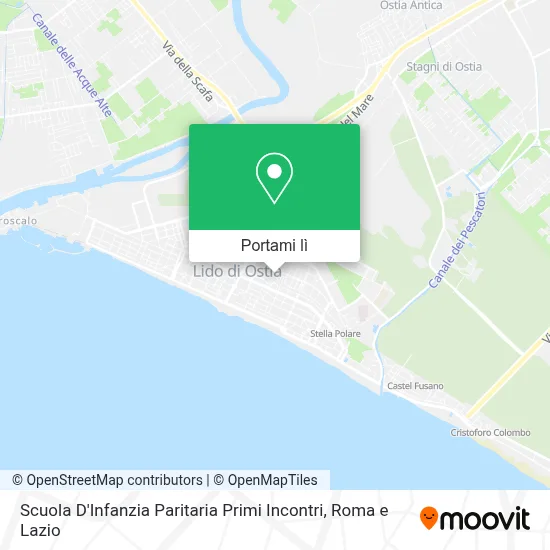 Mappa Scuola D'Infanzia Paritaria Primi Incontri