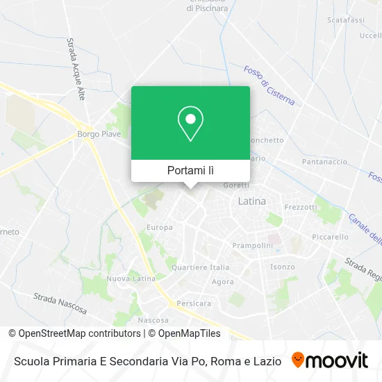 Mappa Scuola Primaria E Secondaria Via Po