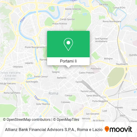 Mappa Allianz Bank Financial Advisors S.P.A.