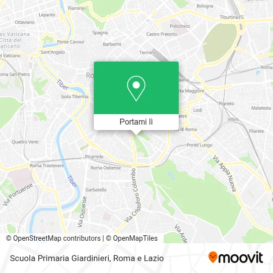 Mappa Scuola Primaria Giardinieri