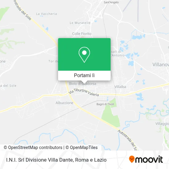 Mappa I.N.I. Srl Divisione Villa Dante
