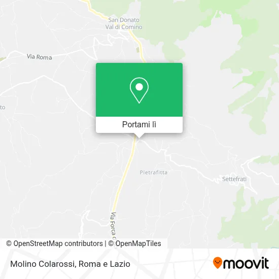 Mappa Molino Colarossi