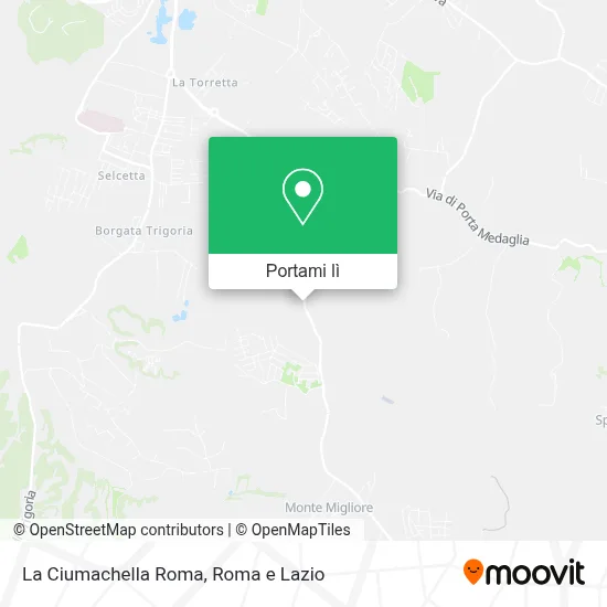 Mappa La Ciumachella Roma