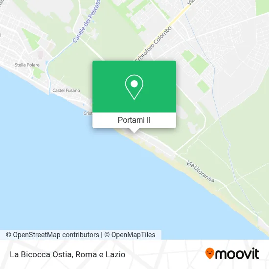 Mappa La Bicocca Ostia