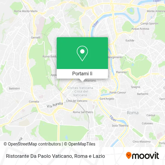 Mappa Ristorante Da Paolo Vaticano