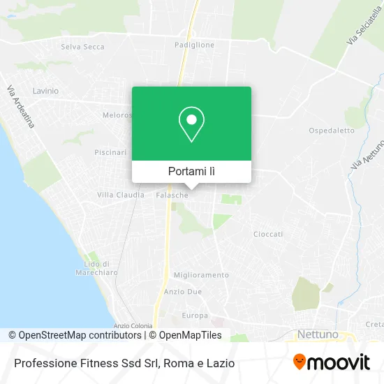 Mappa Professione Fitness Ssd Srl