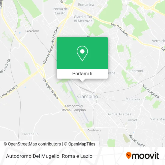Mappa Autodromo Del Mugello
