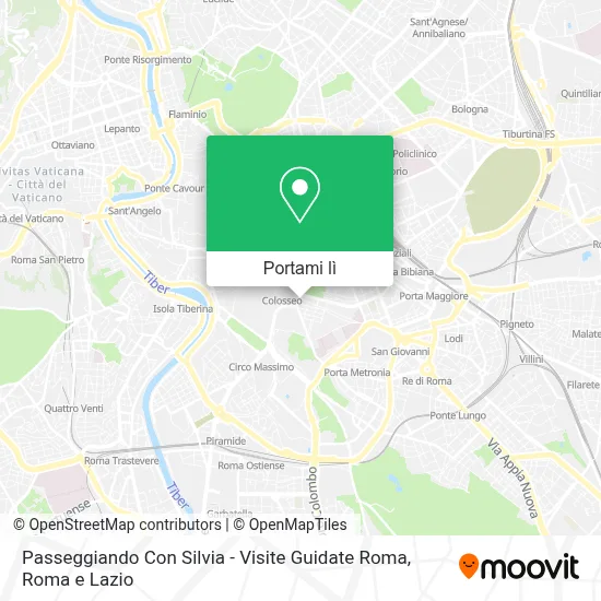 Mappa Passeggiando Con Silvia - Visite Guidate Roma