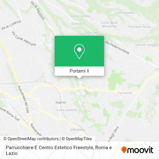 Mappa Parrucchiere E Centro  Estetico  Freestyle